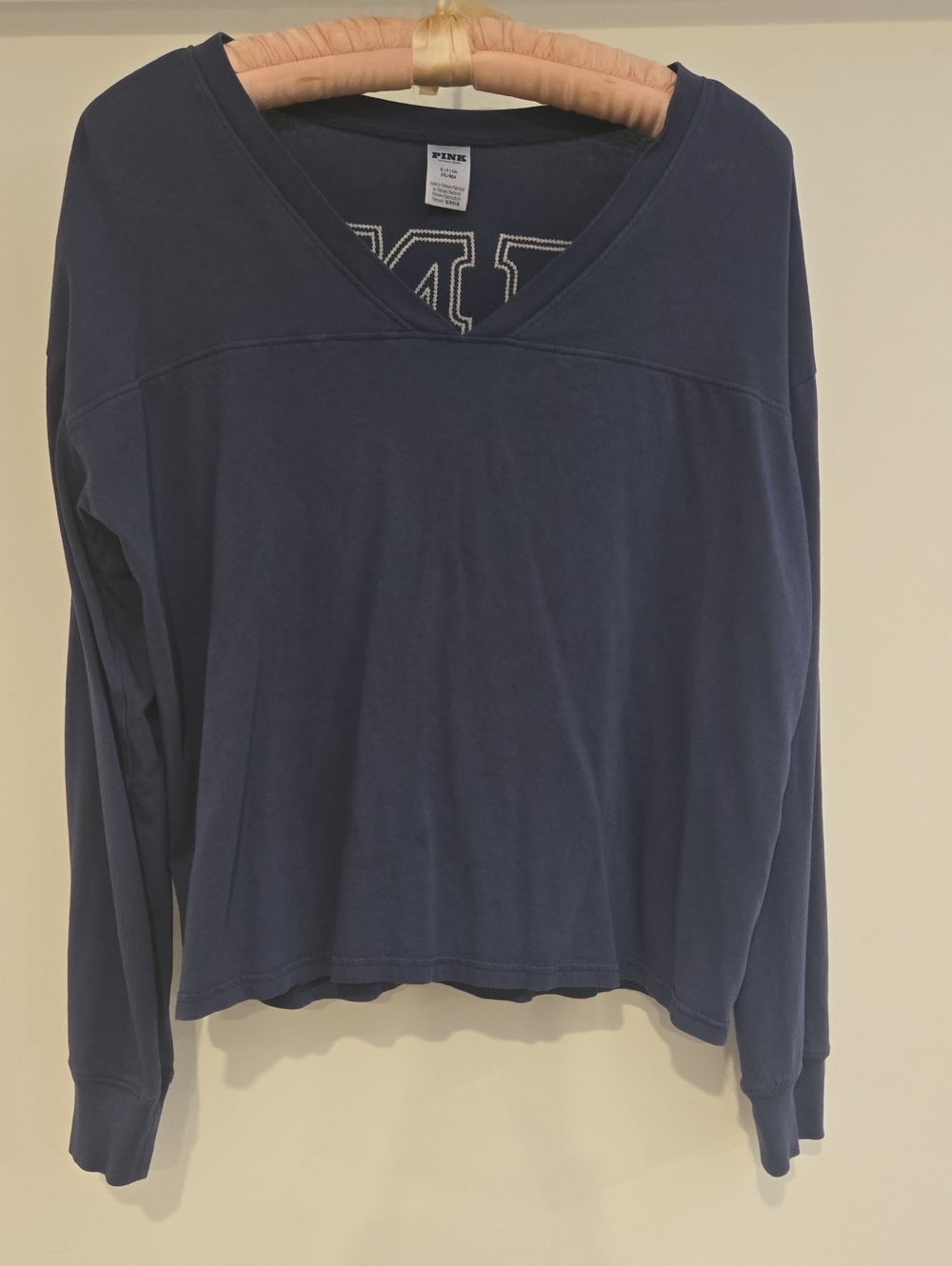 PINK Victoria's Secret Dark Navy Crewneck Pullover
